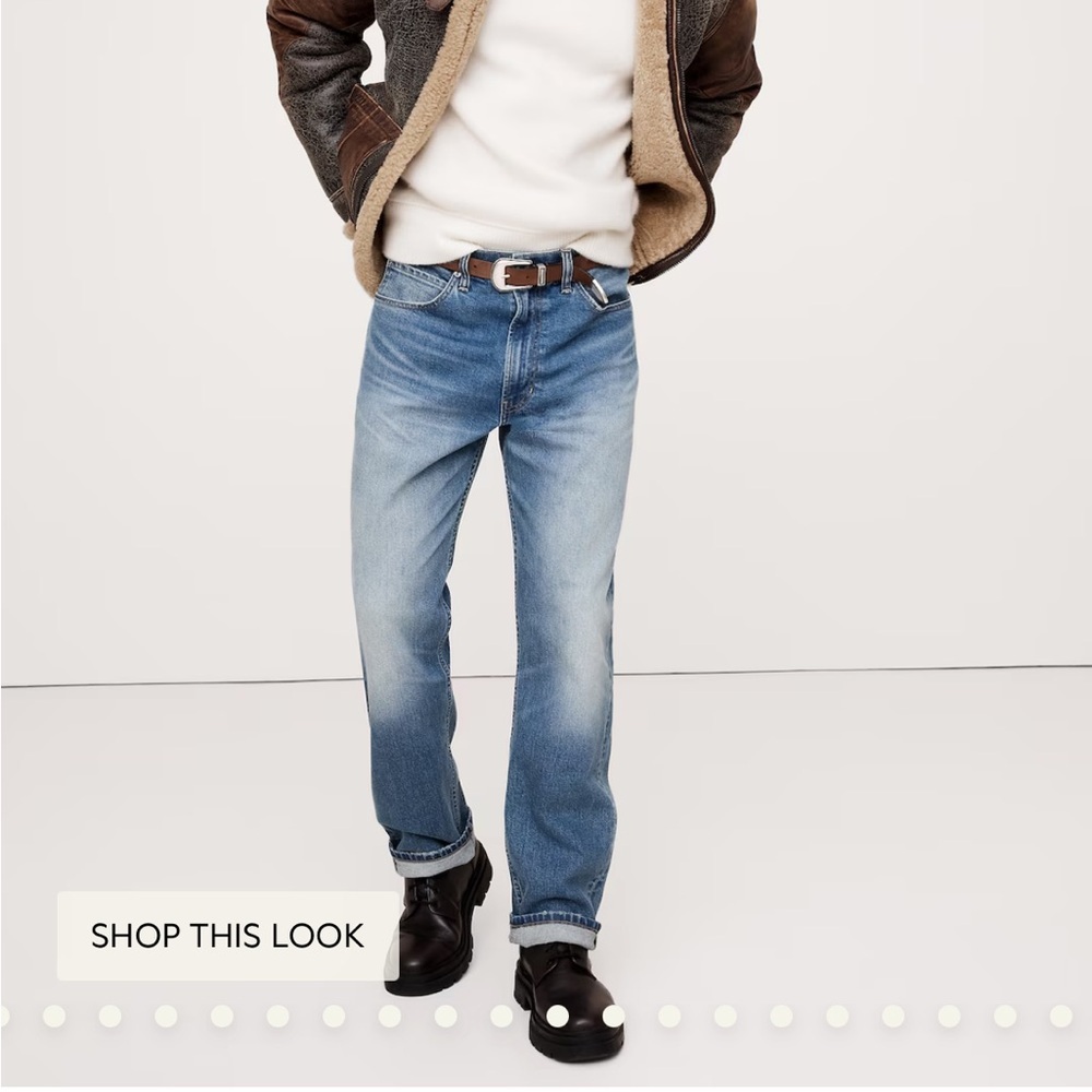 Banana Republic Blue Straight Jeans Classic Style
